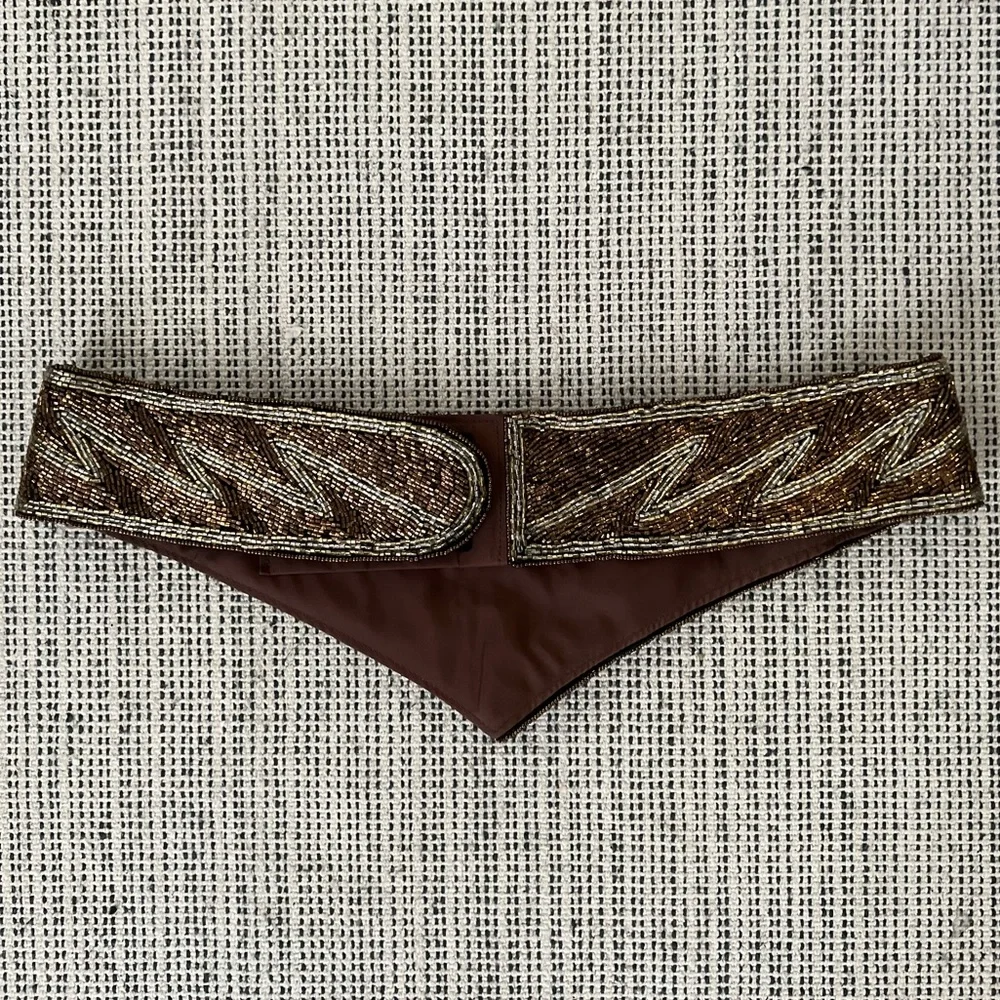 Women’s Beaded Belt Bronze